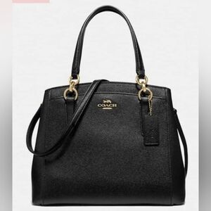 Coach Black Leather Shoulder Bag